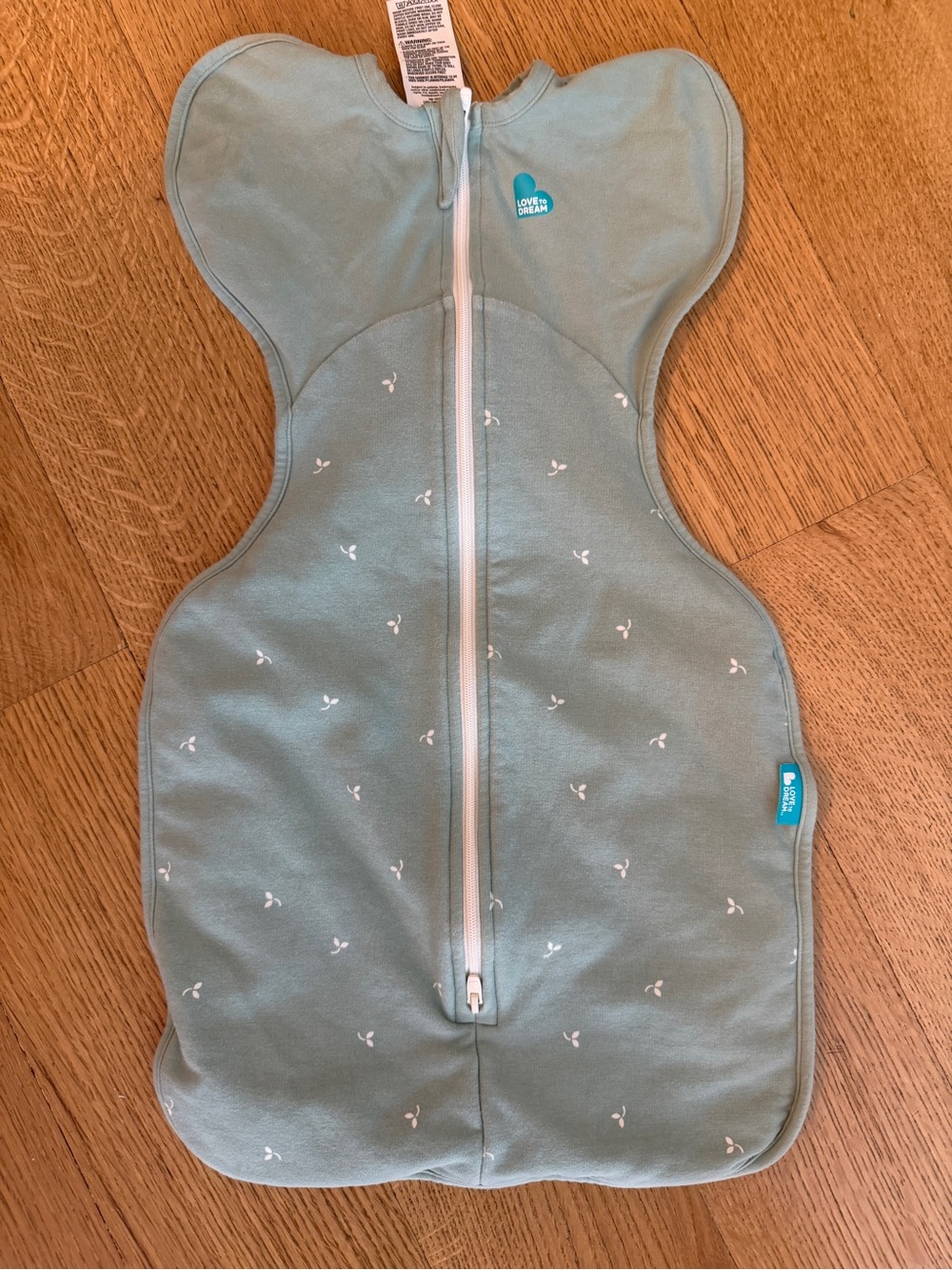 Love to Dream Mint/light green Swaddle Sleep Sack 1.5togl